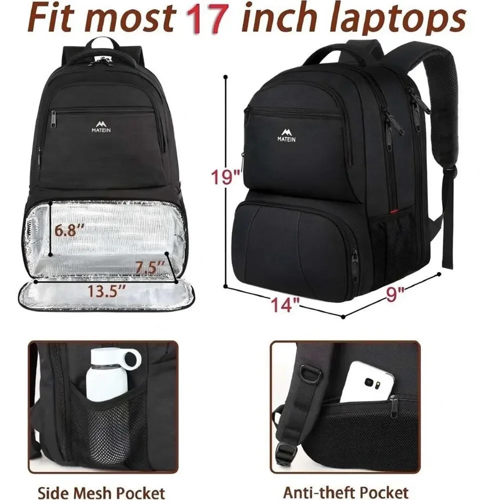 MATEIN Lunch Backpack for Men, 17 Inch Insulated Cooler Backpack